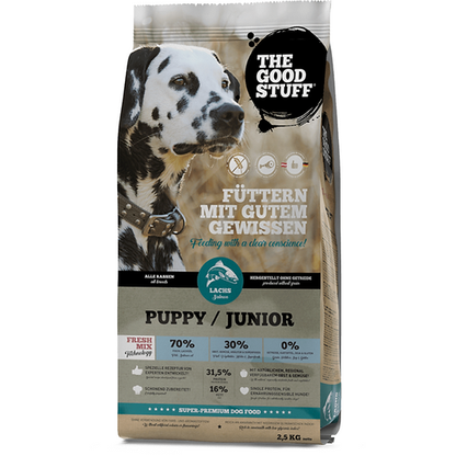 THE GOODSTUFF Dry Puppy-Junior Dogs Food | Salmon | 2.5 kg